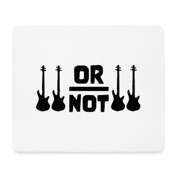 TO BE OR NOT TO BE for best bassist bass player - Mousepad (Querformat) - Weiß - Vorne