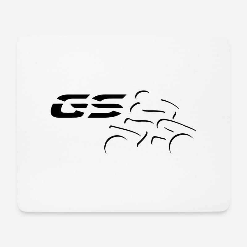 Logo GS-Fahrer Nr. 3 | black - Mousepad (Querformat) - Weiß
