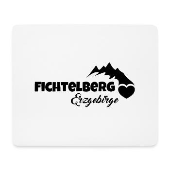Fichtelberg Erzgebirge - Mousepad (Querformat) - Weiß - Vorne