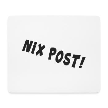 post postbote flaschenpost "nix post" - Mousepad (Querformat) - Weiß - Vorne