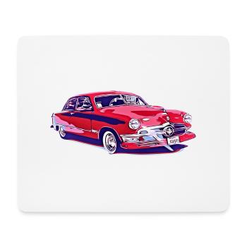 Voiture - Tapis de souris (format paysage) - blanc - Devant