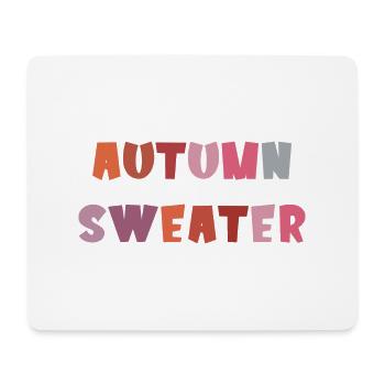 Autumn Sweater - Mouse Pad (horizontal) - white - Front