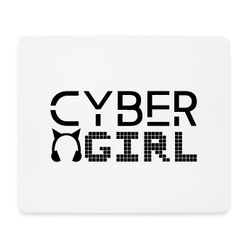 Cyber girl - Tapis de souris (format paysage) - blanc - Devant