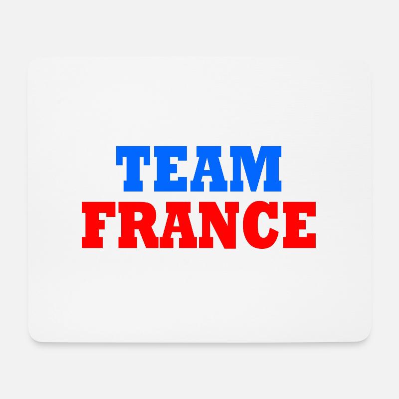 Frankreich - Mousepad (Querformat) - Weiß