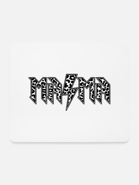 MamaLeopard - Mousepad (Querformat) - Weiß