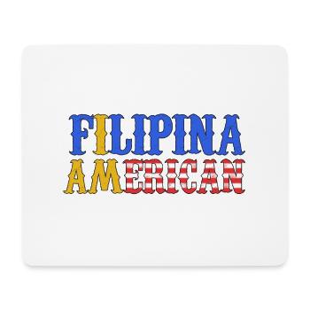 Philippines Filipino Flag America USA I Gift - Mouse Pad (horizontal) - white - Front