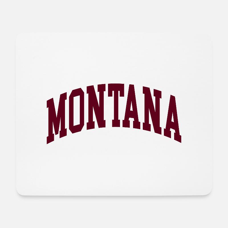 montana - Mousepad (Querformat) - Weiß
