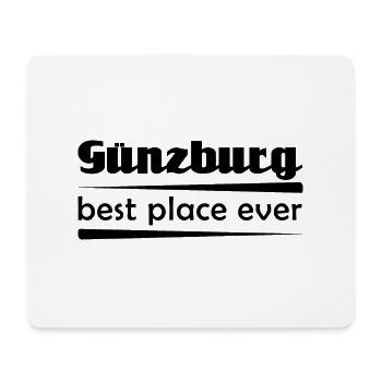 Günzburg - Stadt best place ever - Mousepad (Querformat) - Weiß - Vorne
