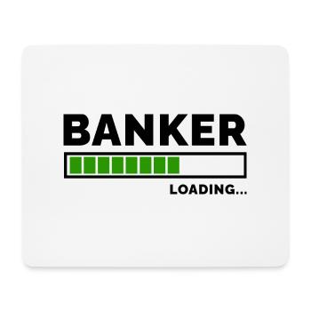 Loading Graphic Bank Clerk Bookkeeper Bank Employe - Mousepad (Querformat) - Weiß - Vorne