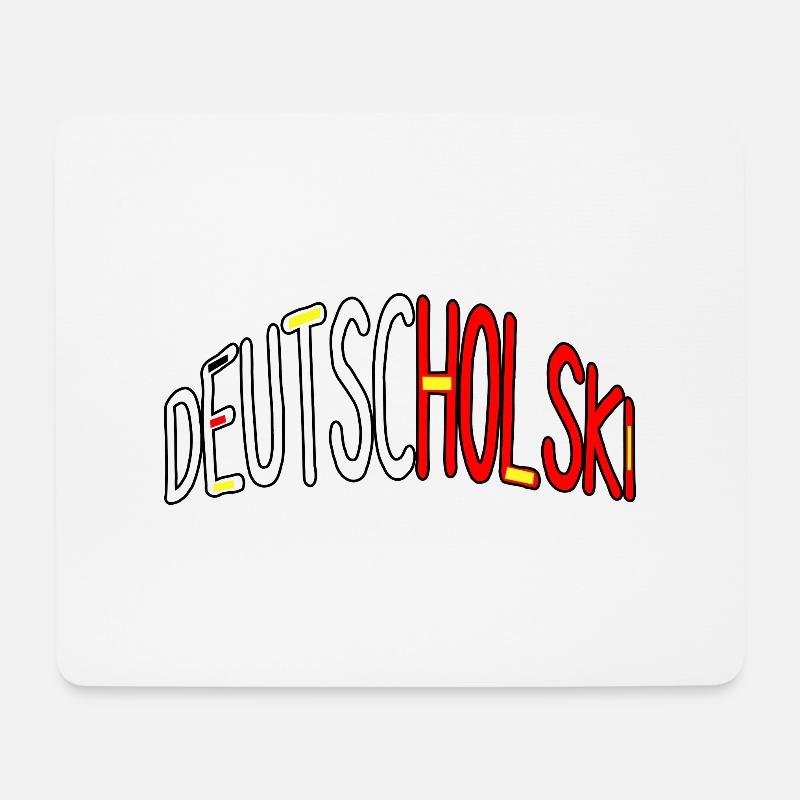 Deutsch-Pole polnisch Polen-Reise Deutscholski - Mousepad (Querformat) - Weiß