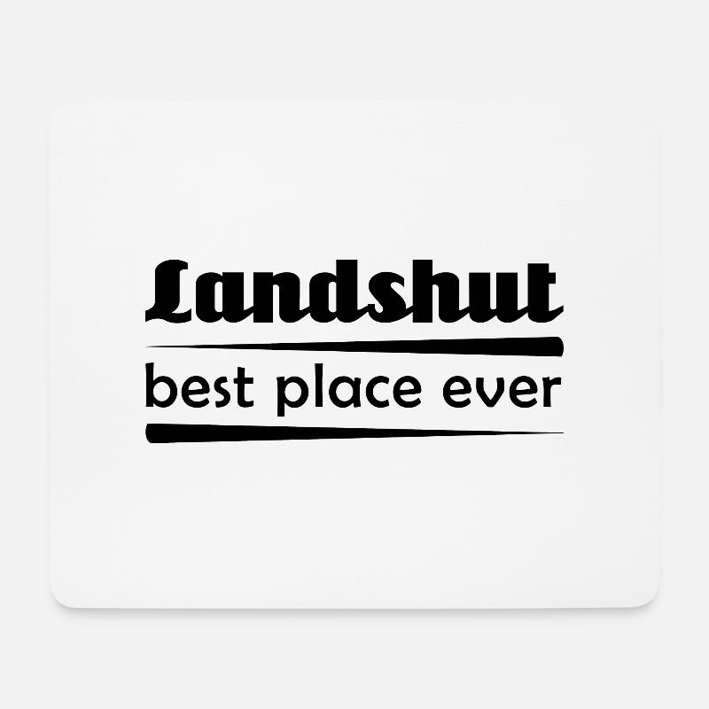 Landshut - Stadt best place ever - Mousepad (Querformat) - Weiß