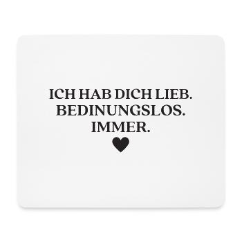 Cooler Liebesspruch Lieblingsmensch Geschenkidee - Mousepad (Querformat) - Weiß - Vorne