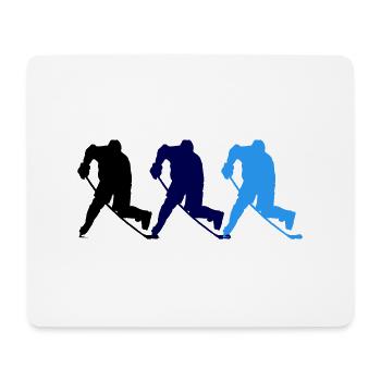 Hockey - Tapis de souris (format paysage) - blanc - Devant