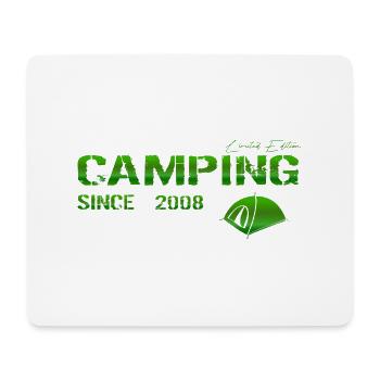 Camping 2008 Geschenk - Mousepad (Querformat) - Weiß - Vorne