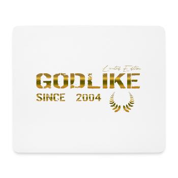Godlike since 2004 - Mousepad (Querformat) - Weiß - Vorne