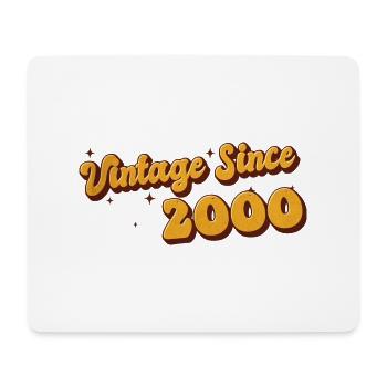 Vintage since 2000 23 Years Old - Groovy 23rd - Mouse Pad (horizontal) - white - Front