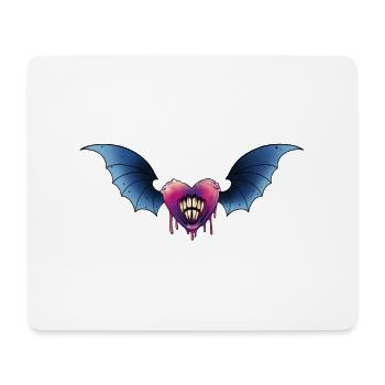 Chauve-souris dentée - Tapis de souris (format paysage) - blanc - Devant