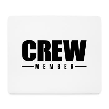 Crew Member - Mouse Pad (horizontal) - white - Front