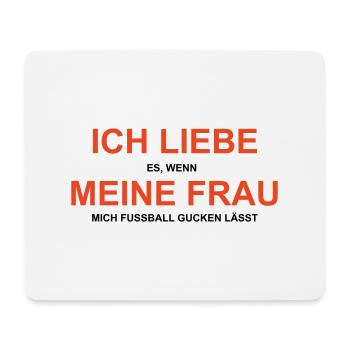 Cooles „Ich Liebe Meine Frau“ Design für Männer - Mousepad (Querformat) - Weiß - Vorne