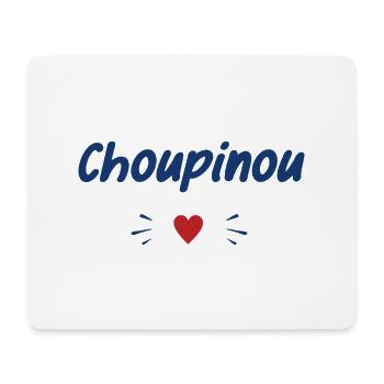 Choupinou - Tapis de souris (format paysage) - blanc - Devant