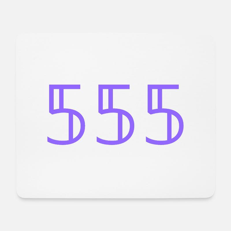 Engelszahlen |555|. - Mousepad (Querformat) - Weiß