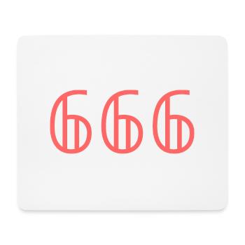 Angel Numbers |666|. - Mouse Pad (horizontal) - white - Front