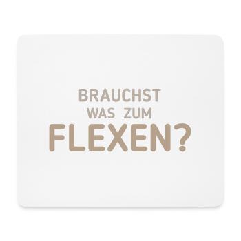 Flexen - Drôle de dicton - Tapis de souris (format paysage) - blanc - Devant