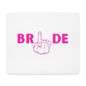 Bride - annulaire de la mariée - Tapis de souris (format paysage) - blanc - Devant