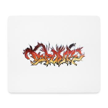 FIRE Graffiti - Mousepad (Querformat) - Weiß - Vorne