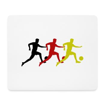 Joueur de football Allemagne - Tapis de souris (format paysage) - blanc - Devant