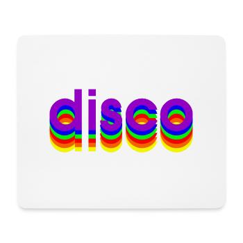 Disco des années 80 - Tapis de souris (format paysage) - blanc - Devant