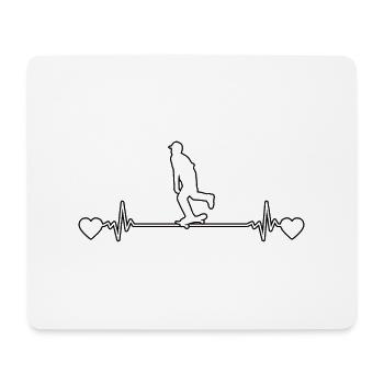Skateboard Skaten Skater Skate-Fan Skateboarding - Mousepad (Querformat) - Weiß - Vorne