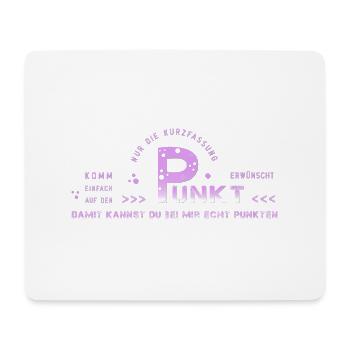 Aller droit au but - Tapis de souris (format paysage) - blanc - Devant