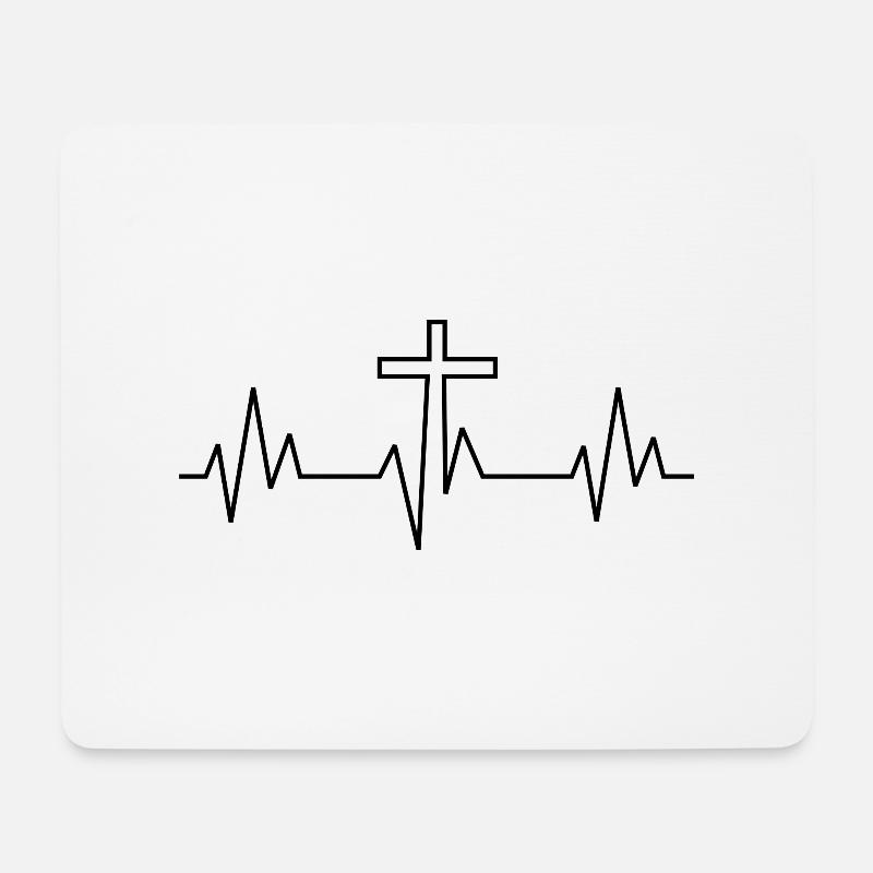 Cross Beat - Mouse Pad (horizontal) - white