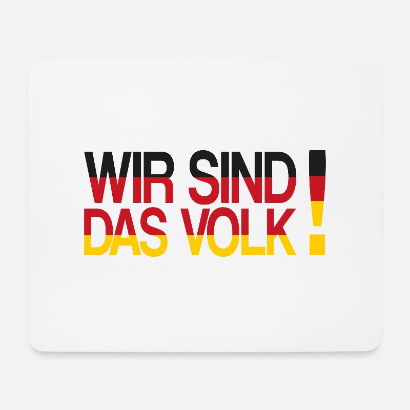 Wir sind das Volk - Mousepad (Querformat) - Weiß