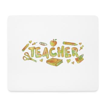 Teacher - Mousepad (Querformat) - Weiß - Vorne