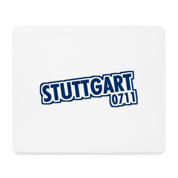 Stuttgart - 0711 - Indicatif régional - Bade-Wurtemberg - Tapis de souris (format paysage) - blanc - Devant