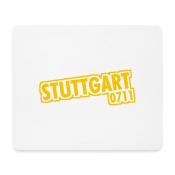 Stuttgart - 0711 - Vorwahl - Baden-Württemberg - Mousepad (Querformat) - Weiß - Vorne