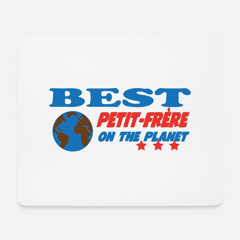 Bester kleiner Bruder der Welt - Mousepad (Querformat) - Weiß
