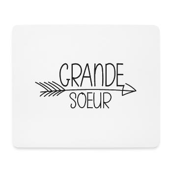 Große Schwester -Minimlist - Mousepad (Querformat) - Weiß - Vorne