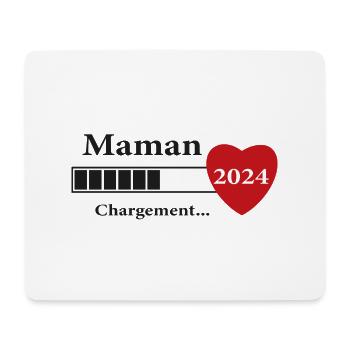 Mama - Werdende Mama wird geladen - Mousepad (Querformat) - Weiß - Vorne