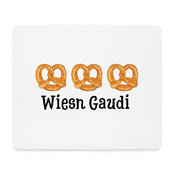 Gaudi Party Bretzel - Mousepad (Querformat) - Weiß - Vorne