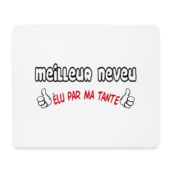 MEILLEUR neveu - Tapis de souris (format paysage) - blanc - Devant