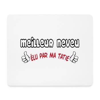 MEILLEUR NEVEU - Tapis de souris (format paysage) - blanc - Devant