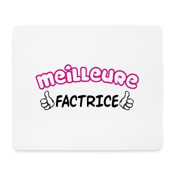 MEILLEURE FACTRICE - Tapis de souris (format paysage) - blanc - Devant