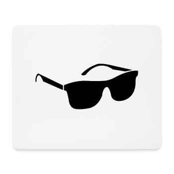 lunettes de soleil - Tapis de souris (format paysage) - blanc - Devant