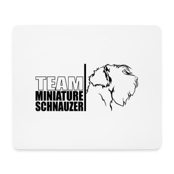 TEAM Miniature Schnauzer Hunde Hund Wilsigns - Mousepad (Querformat) - Weiß - Vorne
