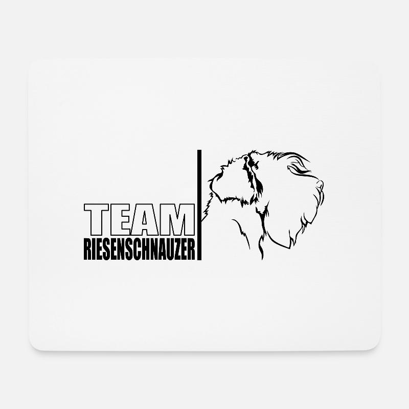 TEAM Riesenschnauzer Hunde Hund Wilsigns - Mousepad (Querformat) - Weiß