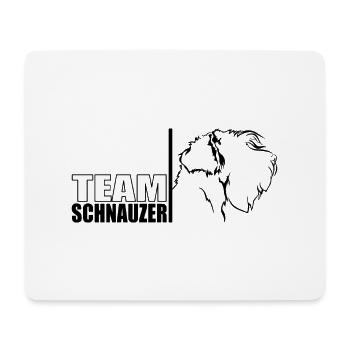 TEAM Schnauzer Hunde Hund Wilsigns - Mousepad (Querformat) - Weiß - Vorne