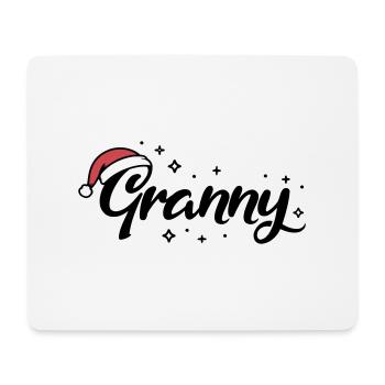 Weihnachtsmütze Granny Oma - Mousepad (Querformat) - Weiß - Vorne